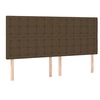 Image de Hoofdborden 4 st 80x5x78/88 cm stof donkerbruin3116775