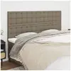 Image de Hoofdborden 4 st 90x5x78/88 cm stof taupe3116784