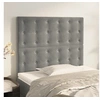 Image de Hoofdborden 2 st 80x5x78/88 cm fluweel lichtgrijs3116796