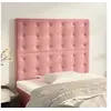 Image de Hoofdborden 2 st 80x5x78/88 cm fluweel roze3116801
