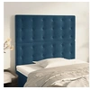 Image de Hoofdborden 2 st 90x5x78/88 cm fluweel donkerblauw3116806
