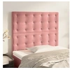 Image de Hoofdborden 2 st 90x5x78/88 cm fluweel roze3116807
