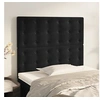 Image de Hoofdborden 2 st 100x5x78/88 cm fluweel zwart3116810