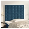 Image de Hoofdborden 2 st 100x5x78/88 cm fluweel donkerblauw3116812