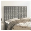 Image de Hoofdborden 4 st 72x5x78/88 cm fluweel lichtgrijs3116814