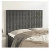 Image de Hoofdborden 4 st 72x5x78/88 cm fluweel donkergrijs3116815