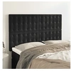 Image de Hoofdborden 4 st 72x5x78/88 cm fluweel zwart3116816