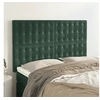 Image de Hoofdborden 4 st 72x5x78/88 cm fluweel donkergroen3116817