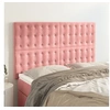 Image de Hoofdborden 4 st 72x5x78/88 cm fluweel roze3116819
