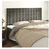 Image de Hoofdborden 4 st 80x5x78/88 cm fluweel donkergrijs3116821