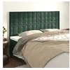 Image de Hoofdborden 4 st 80x5x78/88 cm fluweel donkergroen3116823