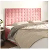Image de Hoofdborden 4 st 80x5x78/88 cm fluweel roze3116825