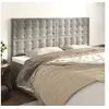 Image de Hoofdborden 4 st 90x5x78/88 cm fluweel lichtgrijs3116826