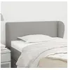 Image de Hoofdbord met randen 83x23x78/88 cm stof lichtgrijs3116838