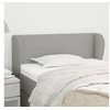 Image de Hoofdbord met randen 93x23x78/88 cm stof lichtgrijs3116846
