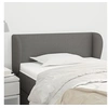 Image de Hoofdbord met randen 93x23x78/88 cm stof donkergrijs3116847
