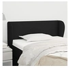 Image de Hoofdbord met randen 93x23x78/88 cm stof zwart3116848