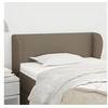Image de Hoofdbord met randen 93x23x78/88 cm stof taupe3116850