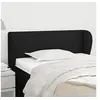 Image de Hoofdbord met randen 103x23x78/88 cm stof zwart3116856