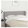 Image de Hoofdbord met randen 147x23x78/88 cm stof lichtgrijs3116862