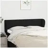 Image de Hoofdbord met randen 147x23x78/88 cm stof zwart3116864