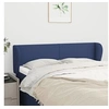 Image de Hoofdbord met randen 147x23x78/88 cm stof blauw3116868