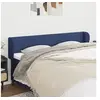 Image de Hoofdbord met randen 163x23x78/88 cm stof blauw3116876