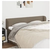 Image de Hoofdbord met randen 183x23x78/88 cm stof taupe3116882