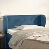 Image de Hoofdbord met randen 83x23x78/88 cm fluweel donkerblauw3116898