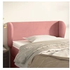 Image de Hoofdbord met randen 93x23x78/88 cm fluweel roze3116905