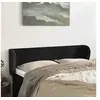 Image de Hoofdbord met randen 147x23x78/88 cm fluweel zwart3116914