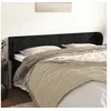 Image de Hoofdbord met randen 163x23x78/88 cm fluweel zwart3116920