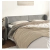 Image de Hoofdbord met randen 183x23x78/88 cm fluweel lichtgrijs3116924