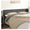Image de Hoofdbord met randen 203x23x78/88 cm fluweel donkergrijs3116931