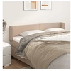 Image de Hoofdbord met randen 203x23x78/88 cm kunstleer cappuccinokleur3116977
