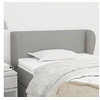 Image de Hoofdbord met randen 83x23x78/88 cm stof lichtgrijs3116978