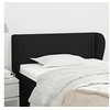 Image de Hoofdbord met randen 83x23x78/88 cm stof zwart3116980