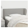 Image de Hoofdbord met randen 103x23x78/88 cm stof lichtgrijs3116994