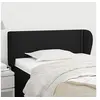 Image de Hoofdbord met randen 103x23x78/88 cm stof zwart3116996