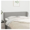 Image de Hoofdbord met randen 147x23x78/88 cm stof lichtgrijs3117002