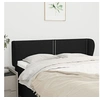 Image de Hoofdbord met randen 147x23x78/88 cm stof zwart3117004