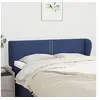 Image de Hoofdbord met randen 147x23x78/88 cm stof blauw3117008