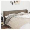 Image de Hoofdbord met randen 183x23x78/88 cm stof taupe3117022