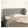 Image de Hoofdbord met randen 83x23x78/88 cm fluweel lichtgrijs3117034