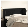 Image de Hoofdbord met randen 83x23x78/88 cm fluweel zwart3117036