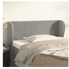 Image de Hoofdbord met randen 93x23x78/88 cm fluweel lichtgrijs3117040