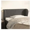 Image de Hoofdbord met randen 93x23x78/88 cm fluweel donkergrijs3117041