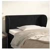 Image de Hoofdbord met randen 103x23x78/88 cm fluweel zwart3117048