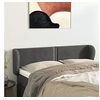 Image de Hoofdbord met randen 147x23x78/88 cm fluweel donkergrijs3117053