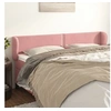 Image de Hoofdbord met randen 163x23x78/88 cm fluweel roze3117063
